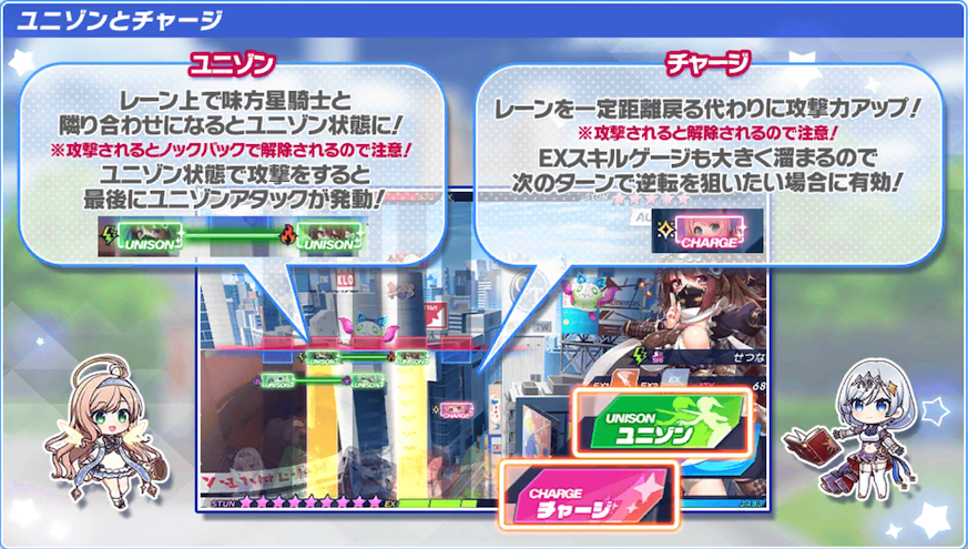 ヘルプ：ユニゾンとチャージ